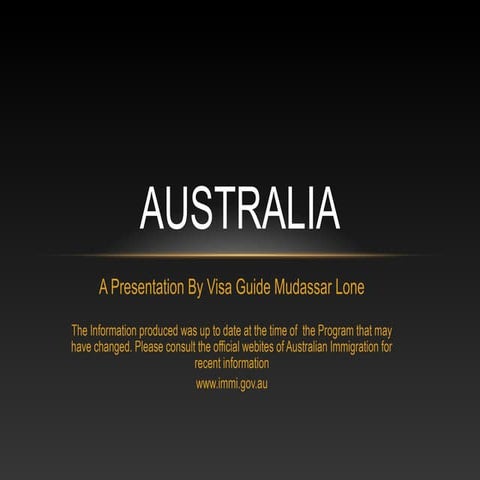 Australian Key Facts and Immigration