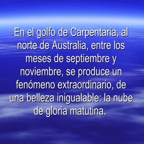 Australia   glória matinal