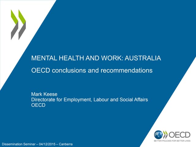 Mental Health and Work: Australia