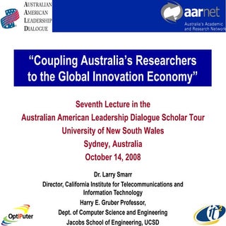 Coupling Australia’s Researchers to...