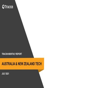 Tracxn-Geo-Australia and New Zealand Tech-July 2021