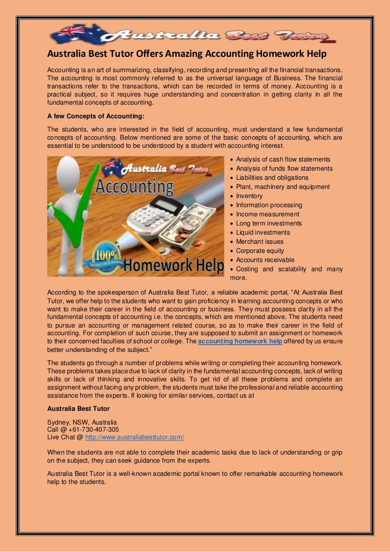 Homework helper australia