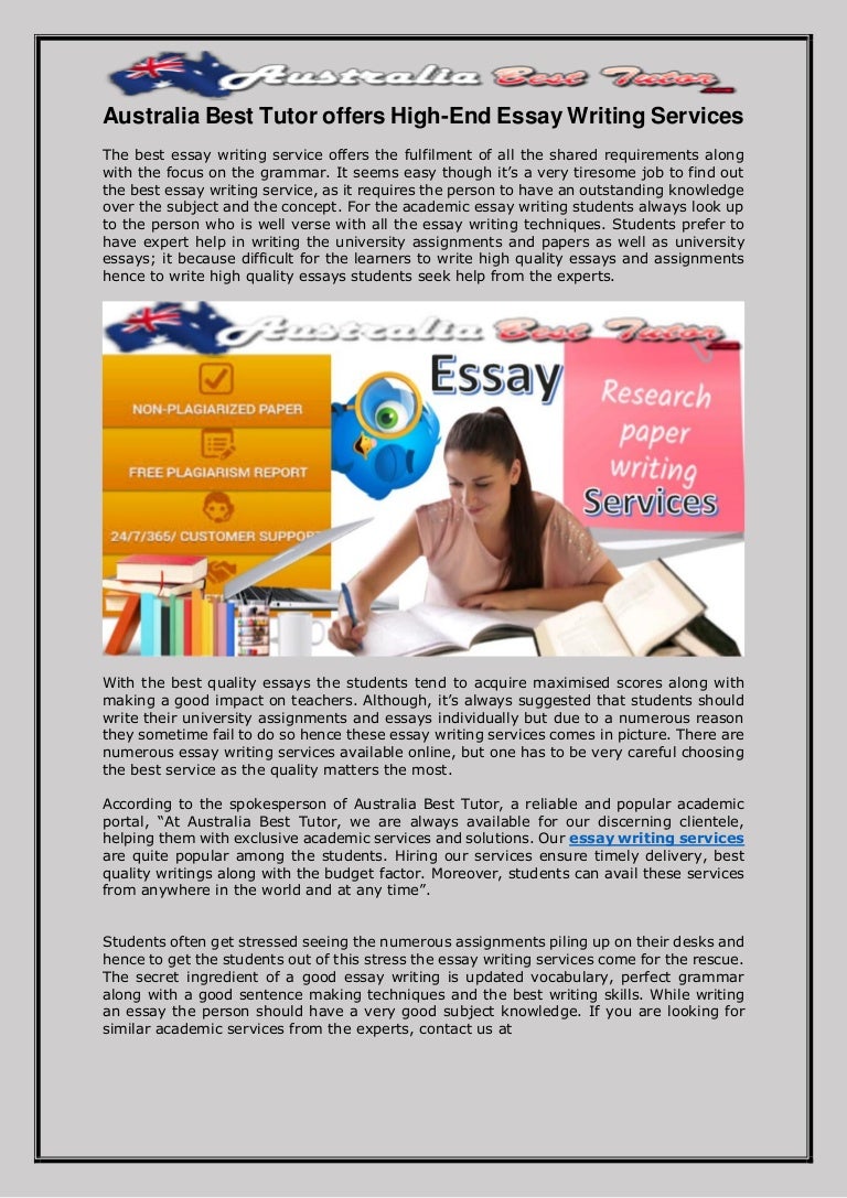 Australia Essay Writing