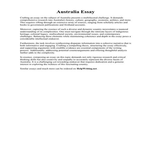 Australia Essay. Essay writing help australia, Get Pro Aussie Essay Writer