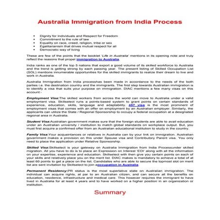 Complete Guide to Australia Work Visa for Indians – Eligibility ...