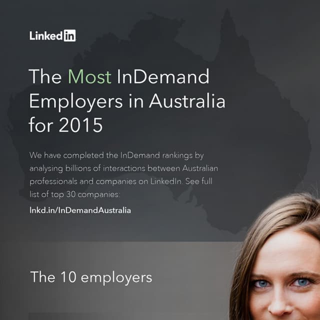 Australia's Most InDemand Employers 2015