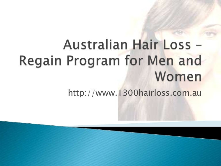 Australian Hair Loss Regain Program For Men