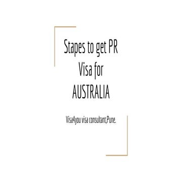 Steps to get Australian pr visa