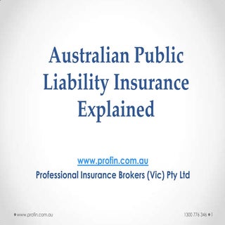 Australian public liability explain...