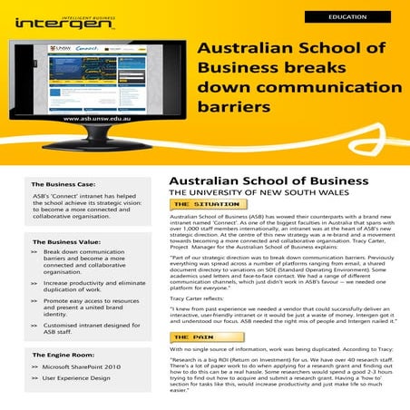 Australian School of Business (case study)