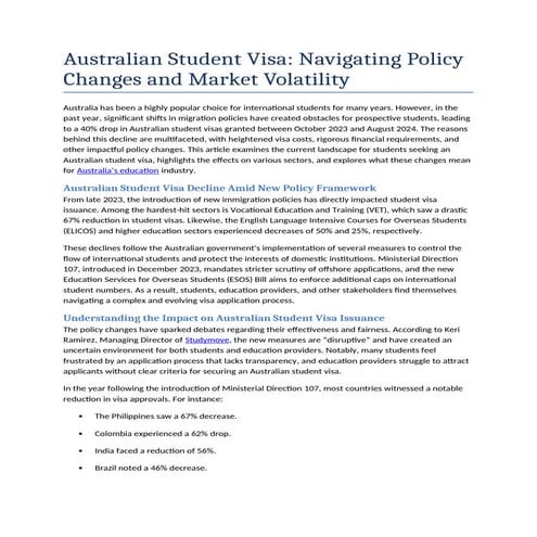 Australian Student Visa Navigating Policy Changes and Market Volatility.docx