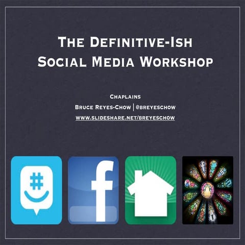 Social Media Slides from Australia 2013