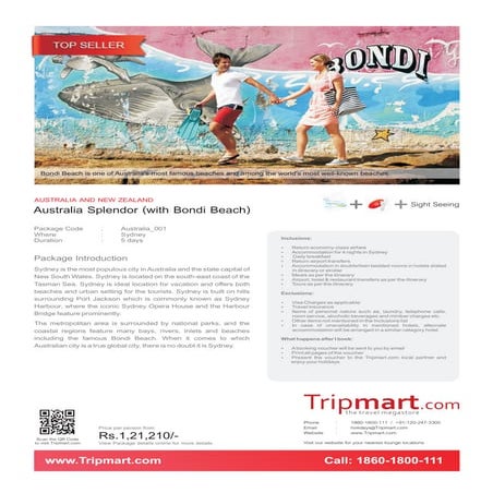 Australia Splendor with Bondi Beach