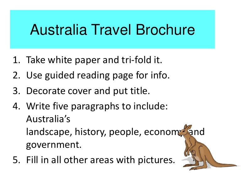Australia - travel brochure
