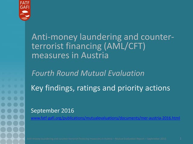 Mutual Evaluation of Austria 