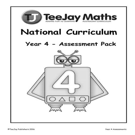 Australian Year 4 Assessment Sample