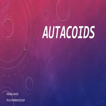 Autacoids