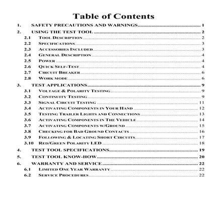Autel Powerscan PS100 User Manual