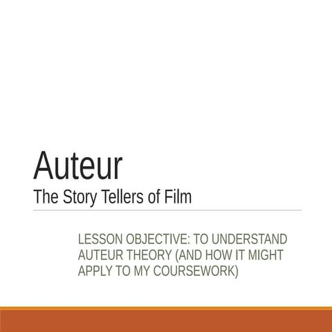 Auteur theory