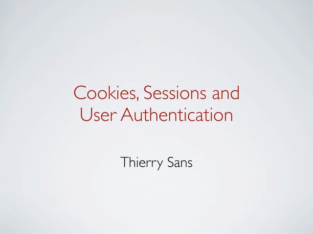 Authentication