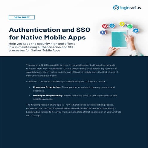 LoginRadius Guide to Authentication and SSO for Native Mobile Apps