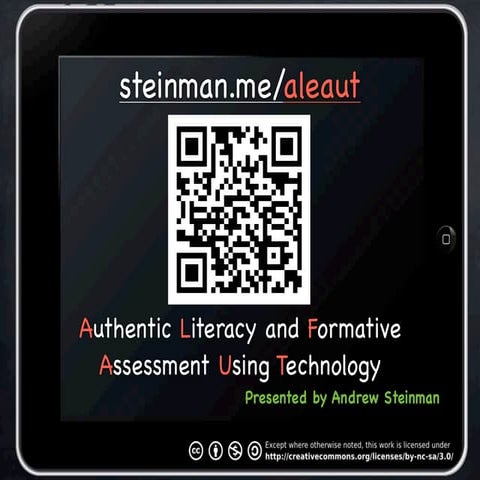 Authentic Literacy and Formative Assessment Using Technology | PDF