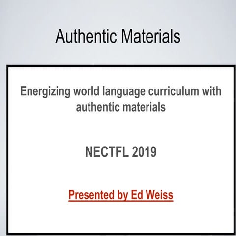 Authentic materials 2018 copy ppt