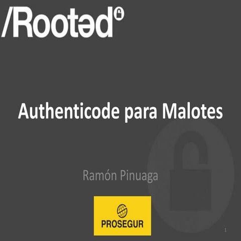 Authenticode para malotes