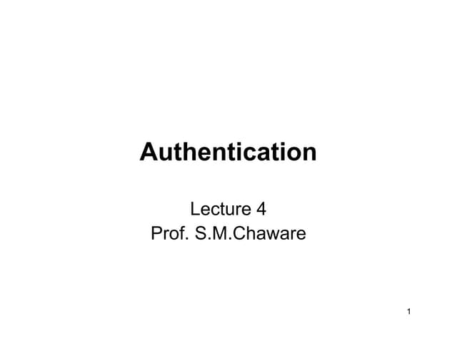 Authetication ppt