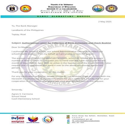 auth letter LANDBANK AUTH LETTER AUTH LETTER | DOCX