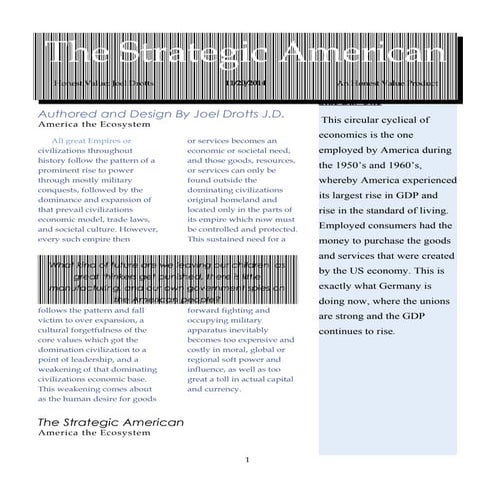 The Strategic American Issue One: Business in America