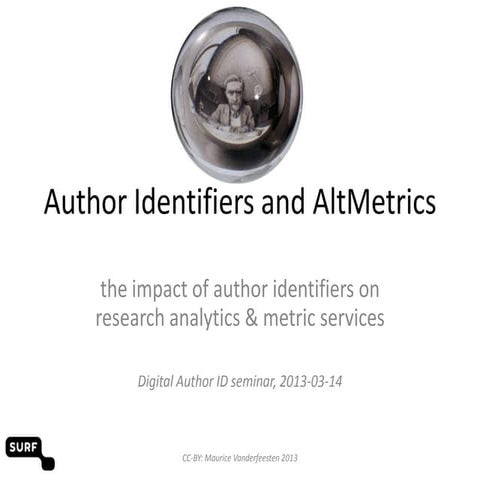 Author ID and AltMetrics