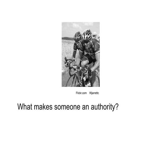 Evaluating web authority