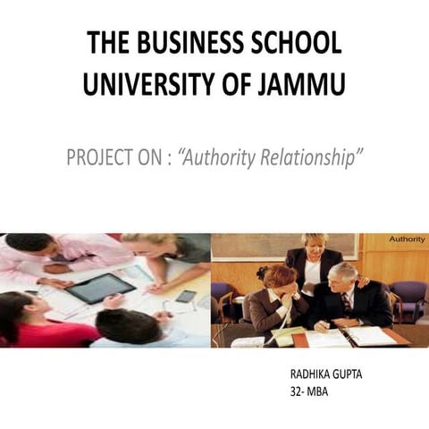 Authority relationship