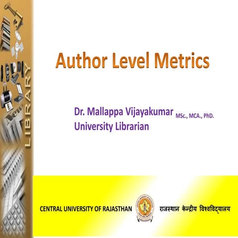 Author Level Metrics