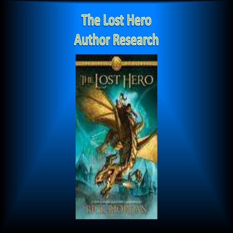 Author reaserch powerpoint for tlh