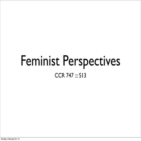 Authorship: Feminist Perspectives
