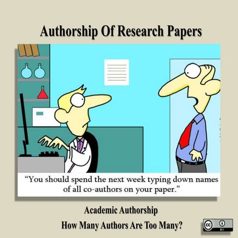 Authorship of Research Papers