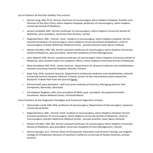 List of Authors of Articles