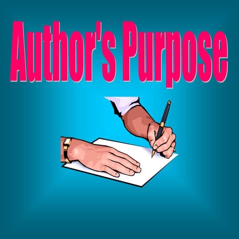 Author's purpose