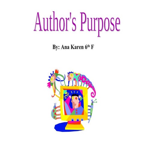Authors purpose excercises