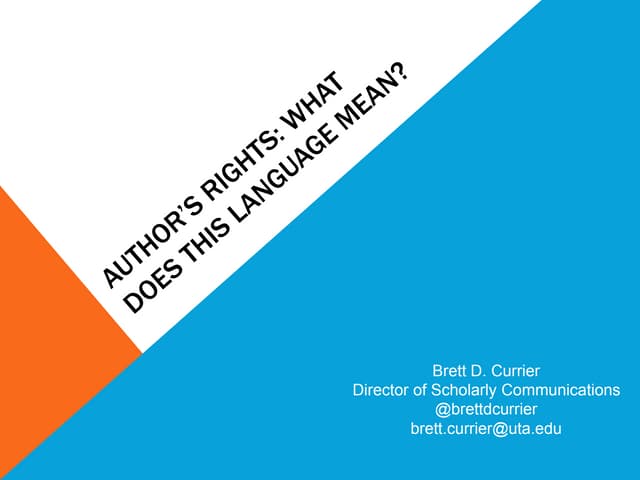 Author's Rights