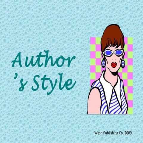 Author’s style