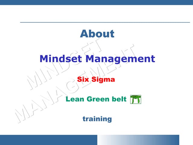 FREE lean six sigma introduction be...