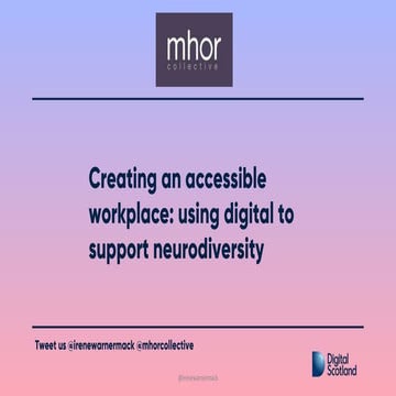 Using digital to support neurodiversity | PPTX