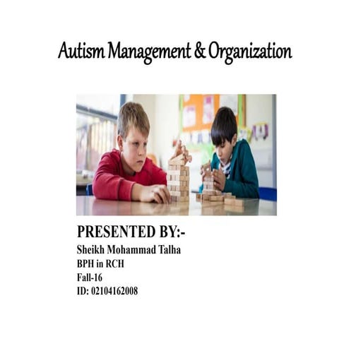 Autism Management & Organization 
