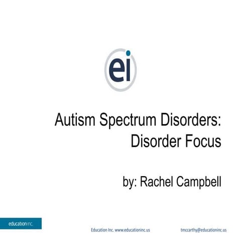 Autism Training Slideshow