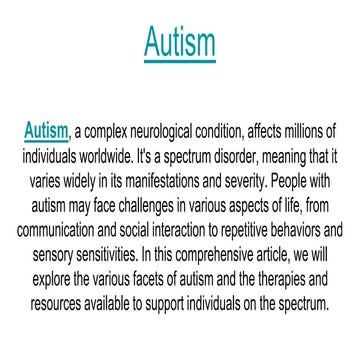 Autism 