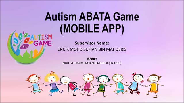 Autism ABATA Game (Mobile App)