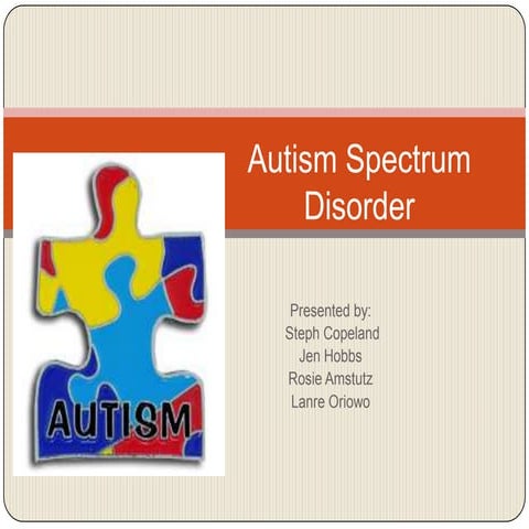 Autism Spectrum Disorder